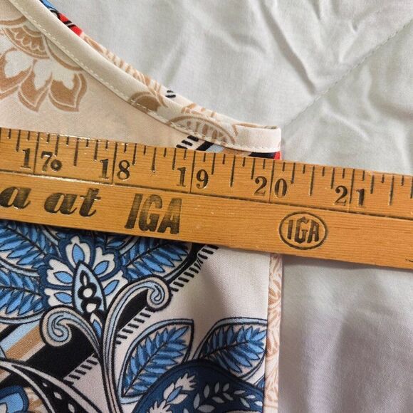 NEVER WORN SHEIN HALTER FRINGED BOHO PAISLEY HANKY SHORT DRESS SZ LARGE - Picture 13 of 14